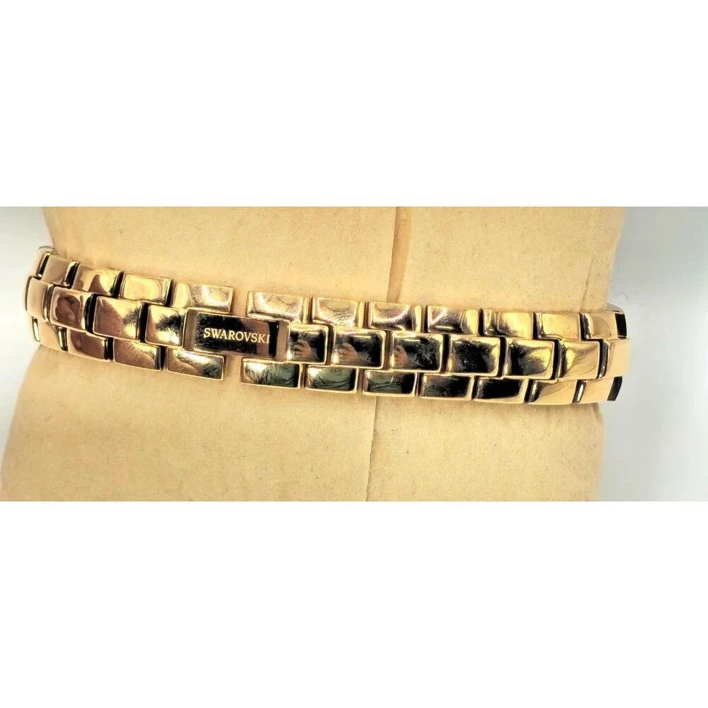 Swarovski Women’s Rose Gold Crystal Bracelet Watch Swiss Made Quartz Dress Watch